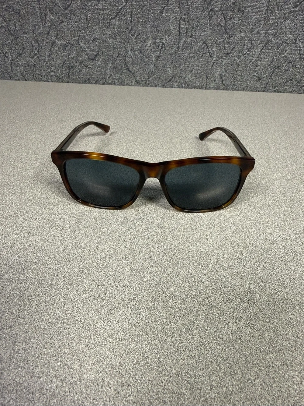 Gucci Brown Tortoiseshell Sunglasses with Dark Gray Lenses
